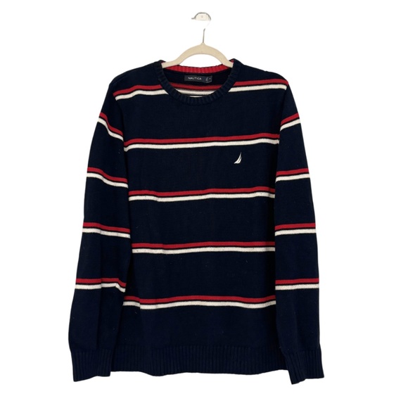 Men's Nautica Striped Sweater - Picture 1 of 3